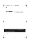 Pioneer VSX-916-S User's Manual
