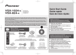 Pioneer VSX-1024-k Quick Start Manual
