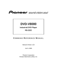 Pioneer V8000 User's Manual