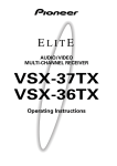 Pioneer VSX-37TX User's Manual