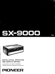 Pioneer SX-9000 User's Manual