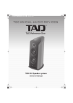 Pioneer TAD-R1 User's Manual