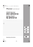 Pioneer S-DV313 User's Manual