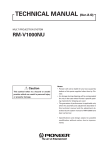 Pioneer RM-V1000NU User's Manual