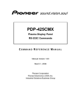 Pioneer PDP-425CMX User's Manual