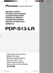 Pioneer PDP-S13-LR User's Manual