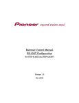 Pioneer PDP-614MX RS-232C User's Manual