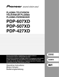 Pioneer PDP-507XD User's Manual