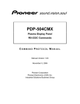 Pioneer PDP-504CMX User's Manual