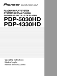 Pioneer PDP-5030HD User's Manual