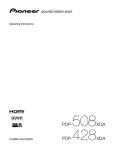 Pioneer PDP-428XDA User's Manual