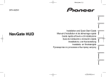 Pioneer NavGate HUD Quick Start Guide