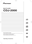 Pioneer CDJ-2000 User's Manual