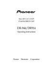 Pioneer 40XCAV User's Manual