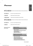 Pioneer HTZ-BD30 User's Manual