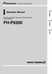 Pioneer FH-P6200 User's Manual