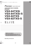 Pioneer Elite VSX-84TXSI User's Manual