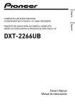 Pioneer DXT-2266UB User's Manual