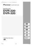 Pioneer DVR-320 User's Manual
