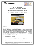 Pioneer DVR-213LS User's Manual