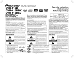 Pioneer DVR-115D User's Manual