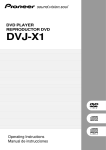 Pioneer DVJ-X1 User's Manual