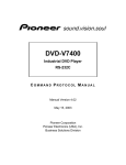 Pioneer DVD-V7400 User's Manual
