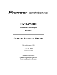 Pioneer DVD-V5000 RS-232C User's Manual