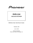 Pioneer dvd-114 User's Manual