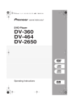 Pioneer DV-2650 User's Manual