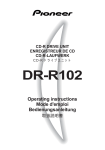 Pioneer DR-R102 User's Manual
