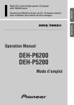 Pioneer DEH-P5200 User's Manual
