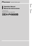 Pioneer DEH-P4900IB User's Manual