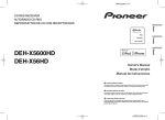 Pioneer DEH-X5600HD User's Manual