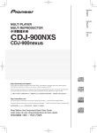 Pioneer cdj-900nexus User's Manual