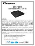 Pioneer BDR-XD05B Product Overview