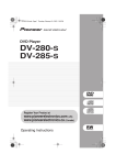 Pioneer 285-S User's Manual