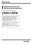 Pioneer CNSD-130FM User's Manual