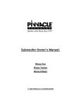 Pinnacle Speakers Rhino-Fiftenn User's Manual