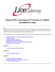 PictureTel LIVE GATEWAY 3.1 User's Manual