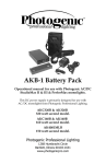 Photogenic Professional Lighting AKB-1 User's Manual