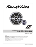 Phoenix Gold Speaker TI6CS User's Manual