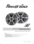 Phoenix Gold Speaker R4CX User's Manual