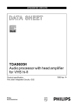Philips TDA9605H User's Manual