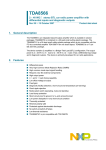 Philips TDA8566 User's Manual