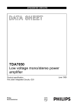 Philips TDA7050 User's Manual