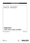 Philips TDA6107JF User's Manual