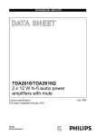 Philips TDA2616 User's Manual