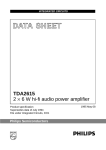 Philips TDA2615 User's Manual