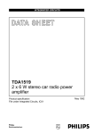 Philips TDA1519 User's Manual
